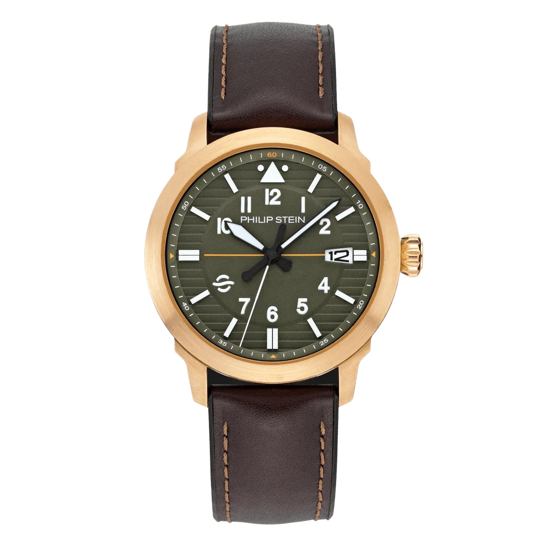 Philip Stein Skyfinder - Model 700BZ-PLTGRN-CPRBR - men