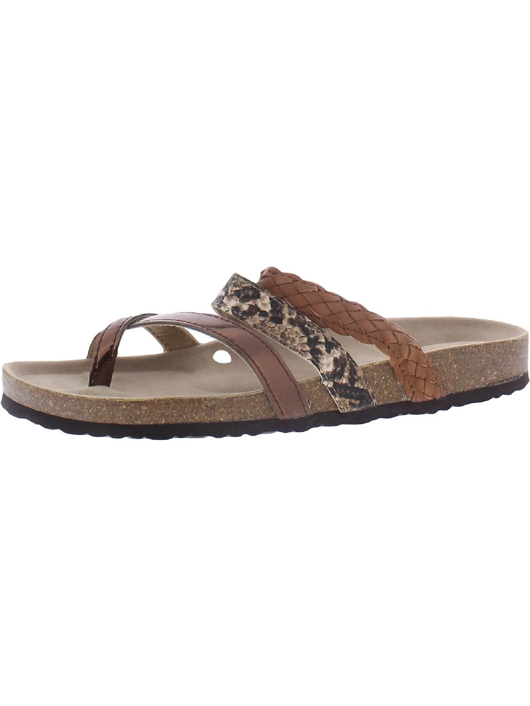 Arizona Jeans Co. Fabian Womens Toe Loop Open Toe Footbed Sandals - Image 4
