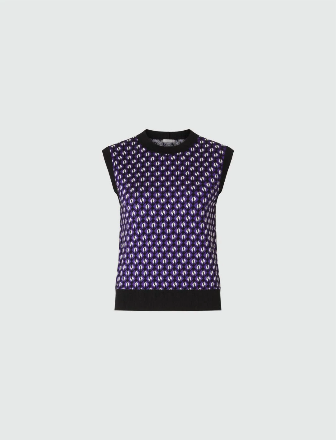 Marella Jacquard Top in Purple - women - Image 2