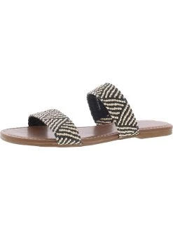 Arizona Jeans Co. Gyles Womens Woven Slip On Flat Sandals