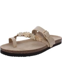 Arizona Jeans Co. Sail Womens Slip-On Toe Loop Footbed Sandals