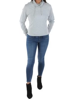 Calvin Klein Performance Womens Cropped Face-Cover Hoodie