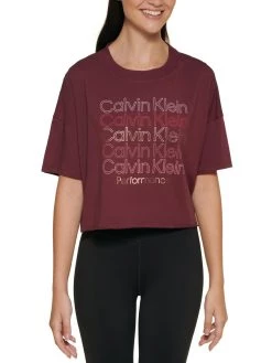 Calvin Klein Performance Womens Athletic Short Cropped