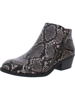 Arizona Jeans Co. Cadman Womens Block Heel Zipper Ankle Boots