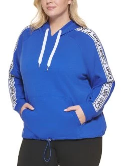 Calvin Klein Performance Plus Womens Drawstring Logo Hoodie