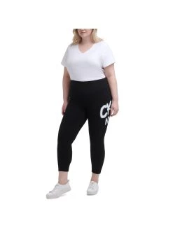 Calvin Klein Performance Plus Womens Knit Logo Leggings