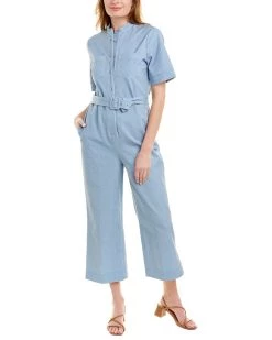 Pearl by Lela Rose Stretch Denim Jumpsuit - women