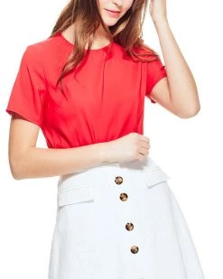 Pearl by Lela Rose Fluid Crepe Top - women