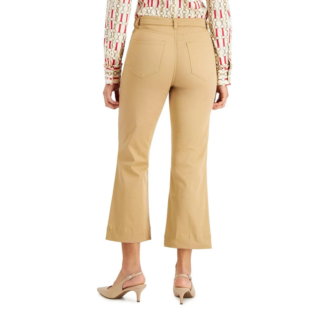 Marella Womens Straight Leg Embellished Ankle Pants - Image 2