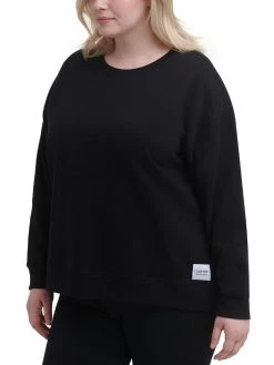 Calvin Klein Performance Plus Womens Fleece Pullover Sweatshirt