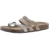 Arizona Jeans Co. Fabian Womens Toe Loop Open Toe Footbed Sandals