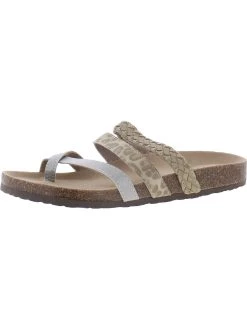 Arizona Jeans Co. Fabian Womens Toe Loop Open Toe Footbed Sandals