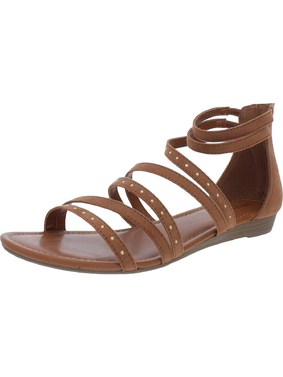 Arizona Jeans Co. Tinsel Womens Suede Strappy Gladiator Sandals