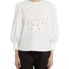Marella Villa Eyelet Blouse in White - women