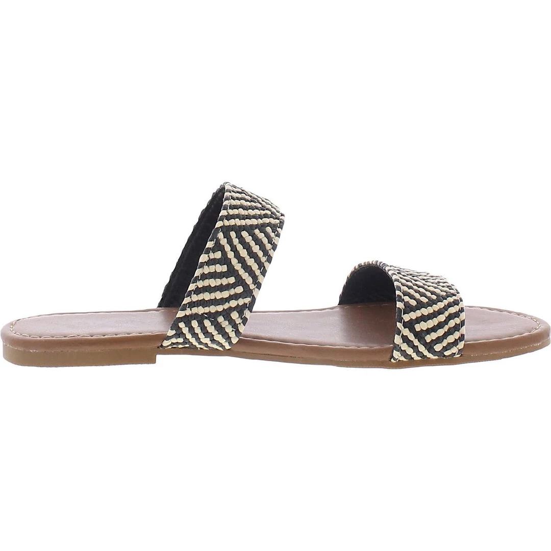 Arizona Jeans Co. Gyles Womens Woven Slip On Flat Sandals - Image 2