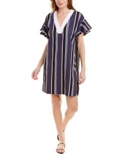 Pearl by Lela Rose Multi Stripe Mini Dress - women