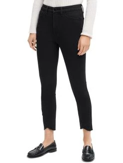 Jen7 by 7 for All Mankind Womens High Rise Lace Skinny Jeans