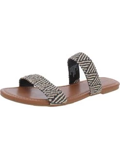 Arizona Jeans Co. Gyles Womens Striped Slip On Flat Sandals