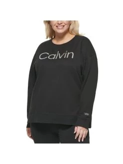Calvin Klein Performance Plus Womens Logo Fitness Sweatshirt