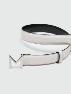Marella Boario Monochrome Belt in White - women
