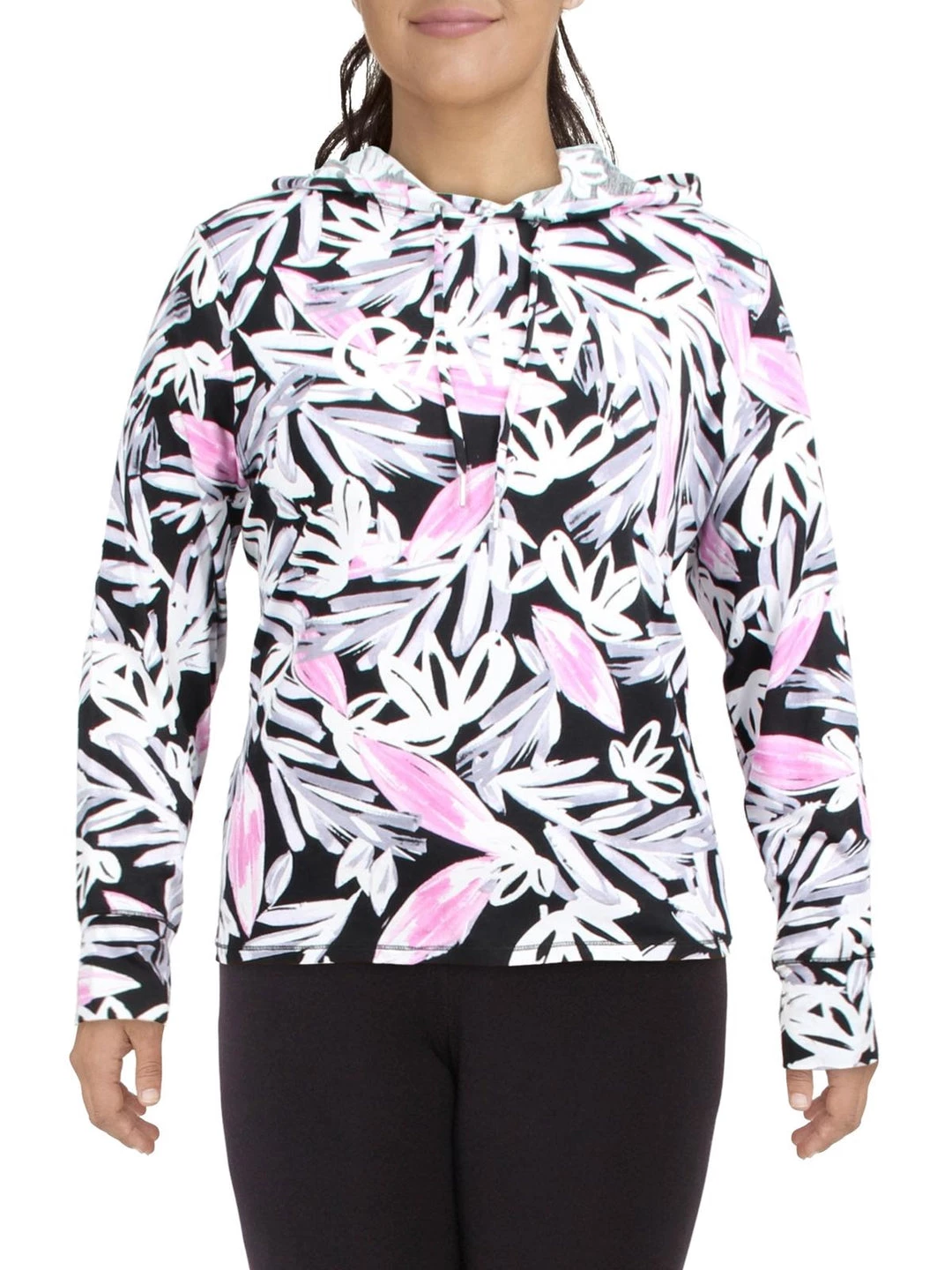 Calvin Klein Performance Plus Womens Print Fitness Hoodie