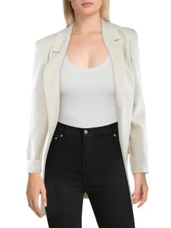Marella Tahiti Womens Collared Layering Open-Front Blazer