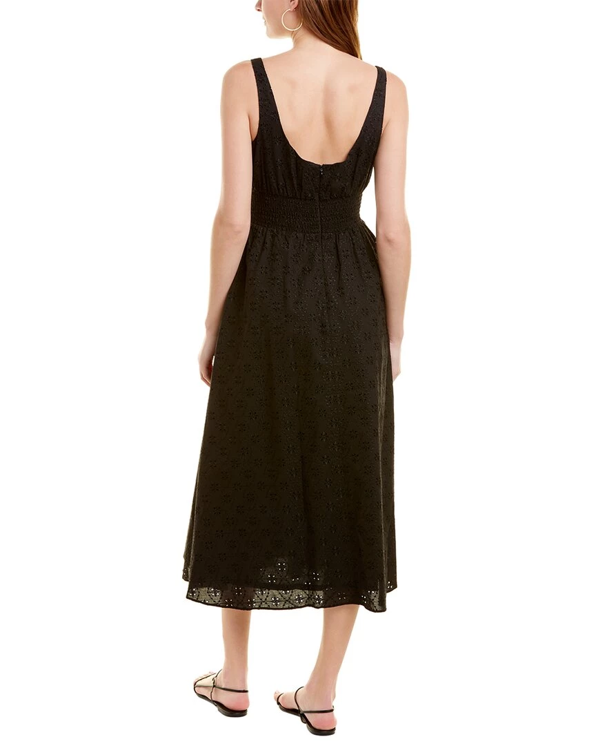 Pearl by Lela Rose Floral Eyelet Midi Dress - women - Image 2