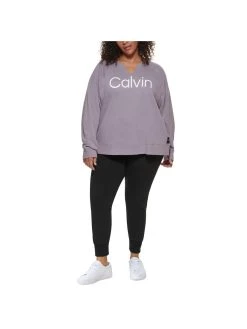 Calvin Klein Performance Plus Womens Fitness Activewear Sweatshirt