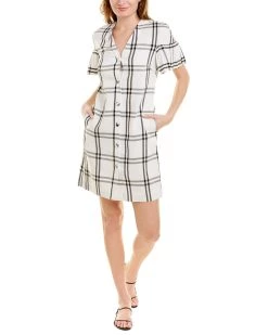Pearl by Lela Rose Oversized Plaid Shirtdress - women