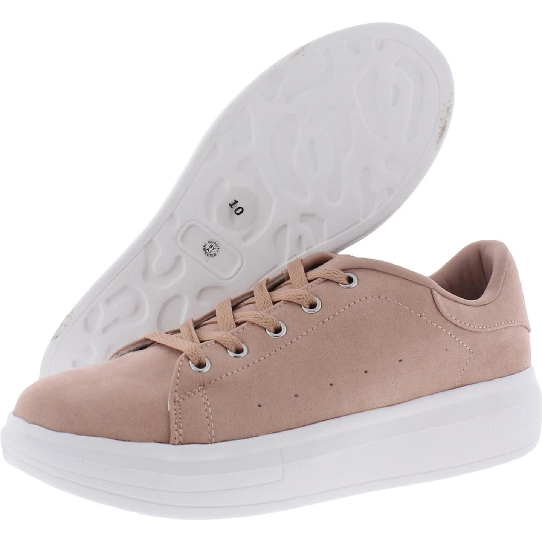 Arizona Jeans Co. Encore Womens Faux Suede Lace Up Casual and Fashion Sneakers - Image 2