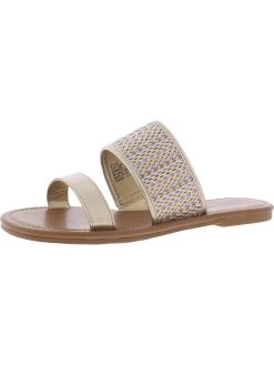 Arizona Jeans Co. Gitta Womens Woven Slip On Flat Sandals