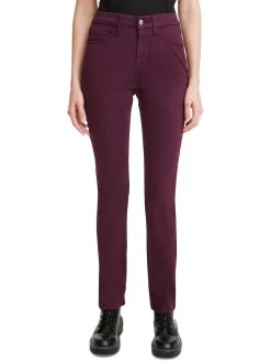 Jen7 by 7 for All Mankind Womens Sateen Straight Leg Slim Jeans