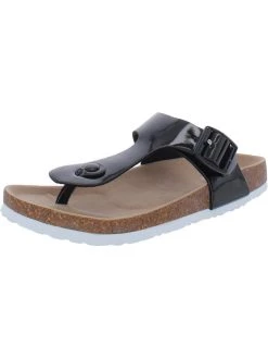 Arizona Jeans Co. Fable Womens Flats Striped Flip-Flops