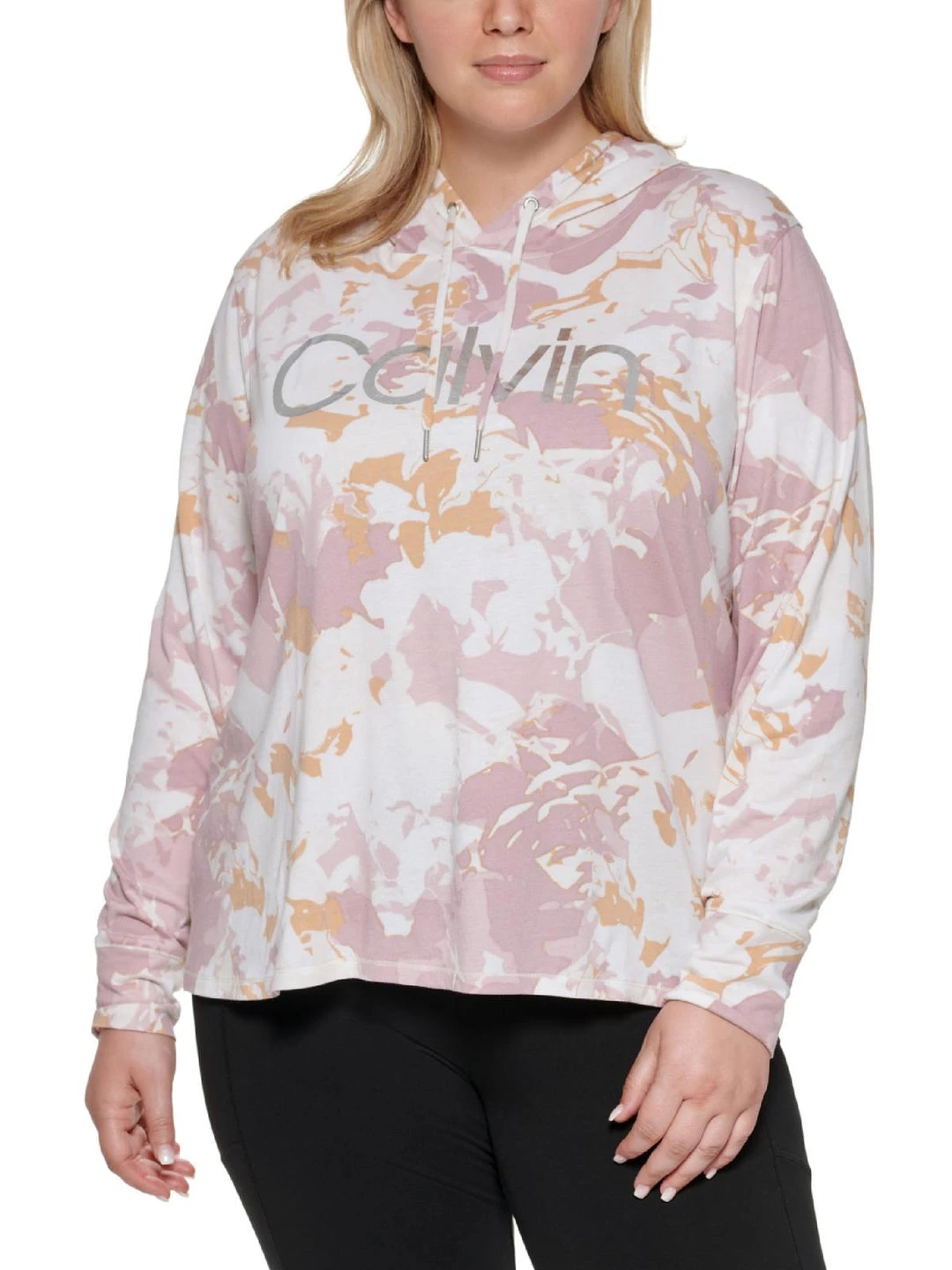 Calvin Klein Performance Plus Womens Print Fitness Hoodie - Image 4